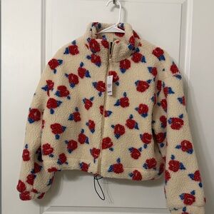 Floral Zip-Up fleece
